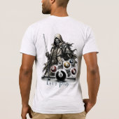 宇宙海賊ビリヤードプレイヤー Tシャツ (裏面)