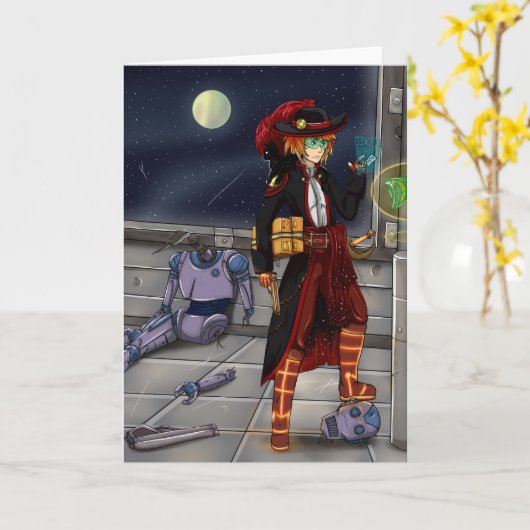 宇宙海賊 カード (黄色い花)