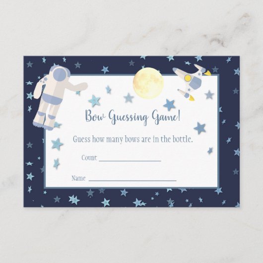 宇宙深夜推測ゲーム |白 エンクロージャーカード (正面)