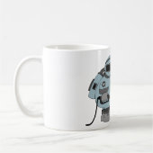 宇宙清掃員吹き付け星Sci-Fi宇宙飛行士 コーヒーマグカップ (左)