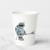 宇宙清掃員吹き付け星Sci-Fi宇宙飛行士 紙コップ (正面)