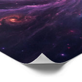宇宙渦：星の渦巻く星雲 ポスター (角)