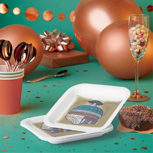 宇宙測点スケッチ ペーパープレート