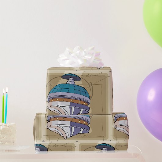 宇宙測点スケッチ ラッピングペーパー