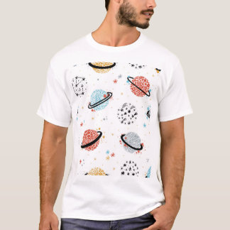 宇宙漫画：ヴィンテージ宇宙疑問に思 Tシャツ