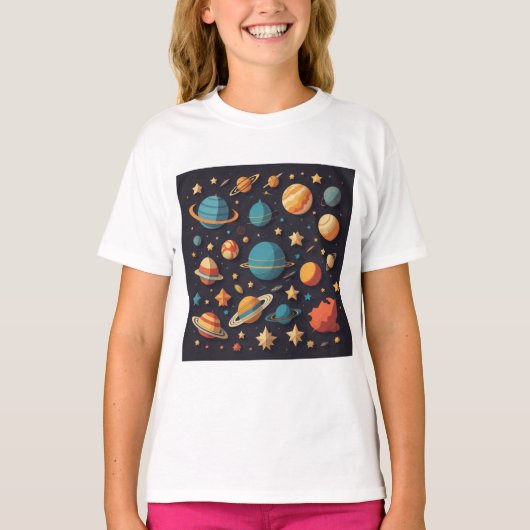 宇宙漫画 Tシャツ (正面)