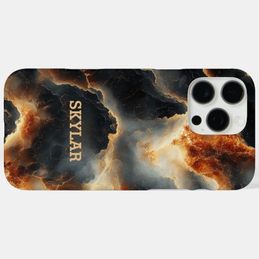 宇宙火災電パーソナライズされた話ケース Case-Mate iPhoneケース (裏面 (横))