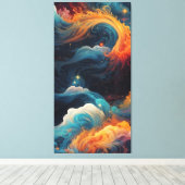 宇宙火炎流 キャンバスプリント (インサイチュ (ウッドフロア))