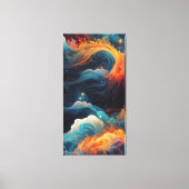 宇宙火炎流 キャンバスプリント (正面)