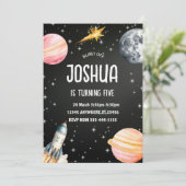 宇宙爆発パーティー招待状 招待状 (スタンド正面)