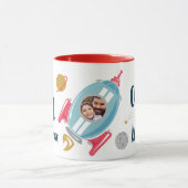 宇宙父の日のベスト マグカップ (中央)