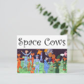 宇宙牛とムーンラット ポストカード (スタンド正面)