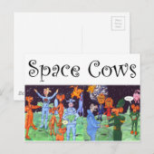 宇宙牛とムーンラット ポストカード (正面/裏面)