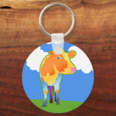 宇宙牛 キーホルダー (正面)