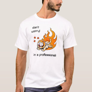 宇宙犬は"心配しません!" Tシャツ