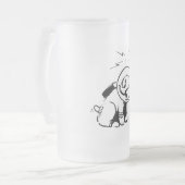 宇宙犬 フロストグラスビールジョッキ (正面左)