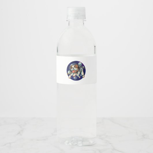 宇宙犬 ペットボトルラベル (正面)