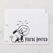 宇宙犬 招待状 (正面)