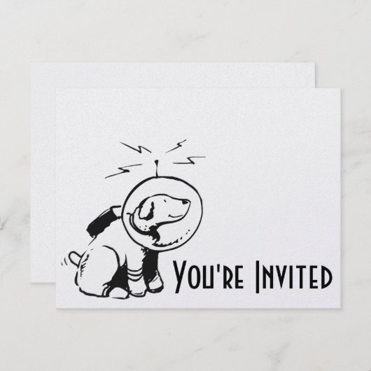 宇宙犬 招待状 (正面/裏面)