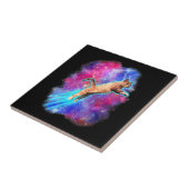 宇宙猫おもしろい宇宙空間ティー銀河系子猫キット タイル (側面)