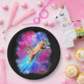 宇宙猫おもしろい宇宙空間ティー銀河系子猫キット ペーパープレート (パーティー)