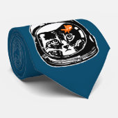 宇宙猫および金魚 ネクタイ (ロール)