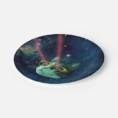 宇宙猫と黄色い眼鏡 ペーパープレート (アングル)