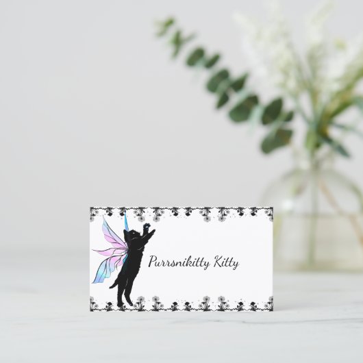 宇宙猫のタンポポ 名刺 (スタンド正面)