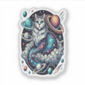 宇宙猫の天上の冒険 シール (正面)