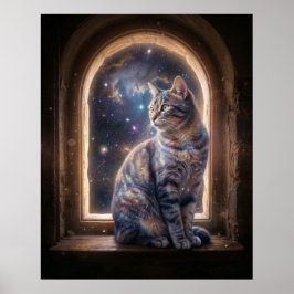 宇宙猫の星窓 ポスター