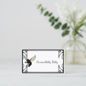 宇宙猫の月および星 名刺 (スタンド正面)