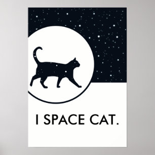 宇宙猫は空によって設計されているカスタマイズ文字を主演します ポスター