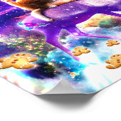 宇宙猫をなめる ポスター (角)