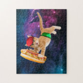 宇宙猫キャップとファニーパック ジグソーパズル (縦)