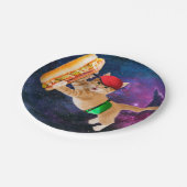 宇宙猫キャップとファニーパック ペーパープレート (アングル)