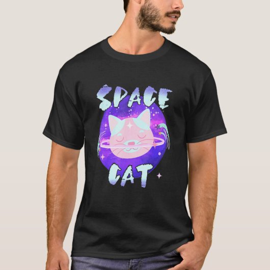 宇宙猫グラフィック Tシャツ (正面)