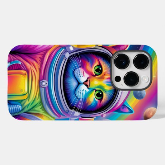 宇宙猫ケース Case-Mate iPhoneケース (裏面 (横))