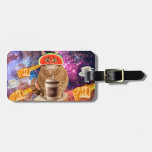 宇宙猫スイカめがね ラゲッジタグ