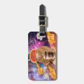 宇宙猫スイカめがね ラゲッジタグ (正面縦)