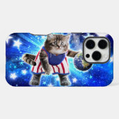 宇宙猫バスケットボール iPhoneケース (裏面横)