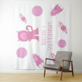 宇宙猫ピンクギャラクシー誕生日 タペストリー (インサイチュ)