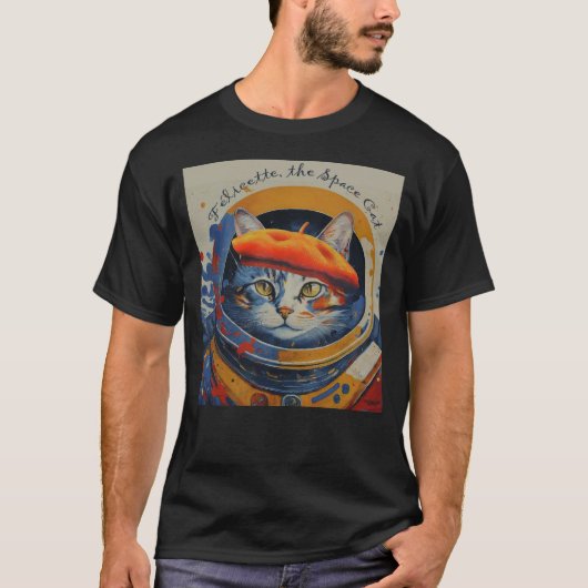 宇宙猫フェリセット Tシャツ (正面)