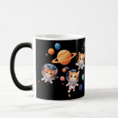 宇宙猫変身マグカップ – 宇宙飛行士の猫たち モーフィングマグカップ (左)