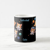 宇宙猫変身マグカップ – 宇宙飛行士の猫たち モーフィングマグカップ (中央)
