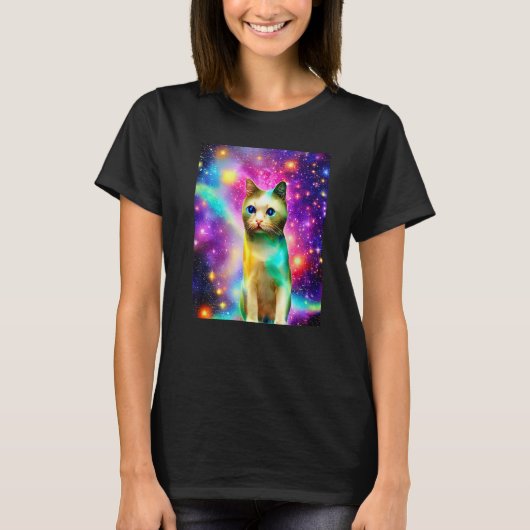 宇宙猫子猫キッテンイン猫スタイル12 Tシャツ (正面)