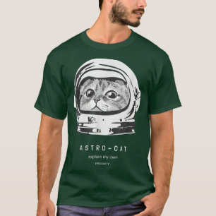 宇宙猫宇宙飛行士キャットコズミックラヴリングアストロキャット Tシャツ