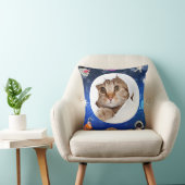 宇宙猫宇宙飛行士スタープラネットブルー クッション (椅子)