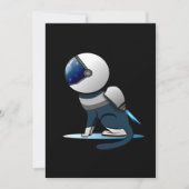 宇宙猫宇宙飛行士フライング 招待状 (正面)
