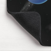 宇宙猫宇宙飛行士飛んでいる マウスパッド (コーナー)