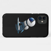 宇宙猫宇宙飛行士飛んでいる Case-Mate iPhoneケース (裏面(横))